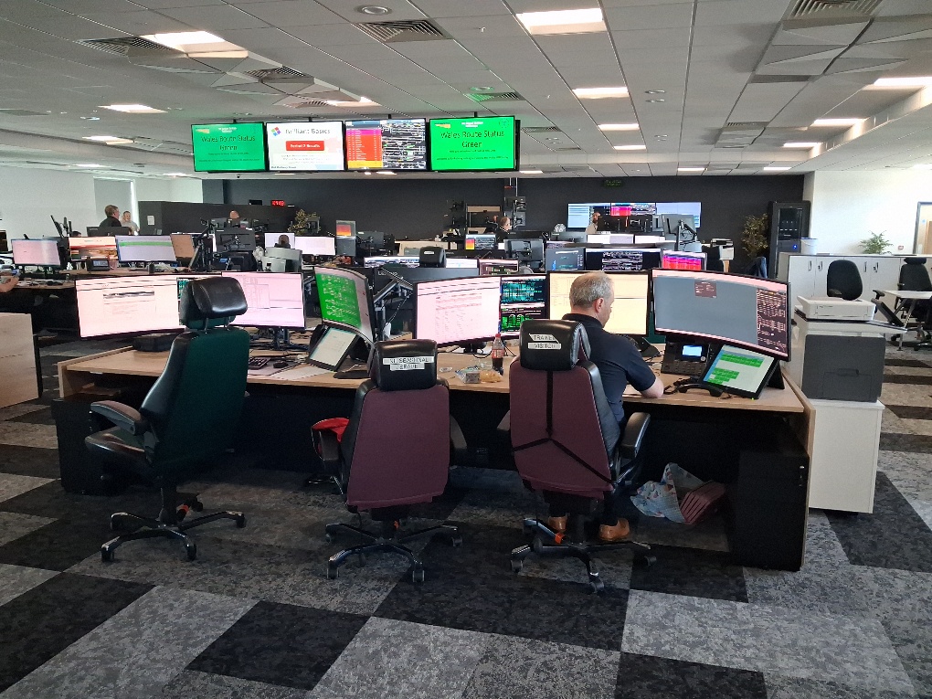 A general view of the Control Room.